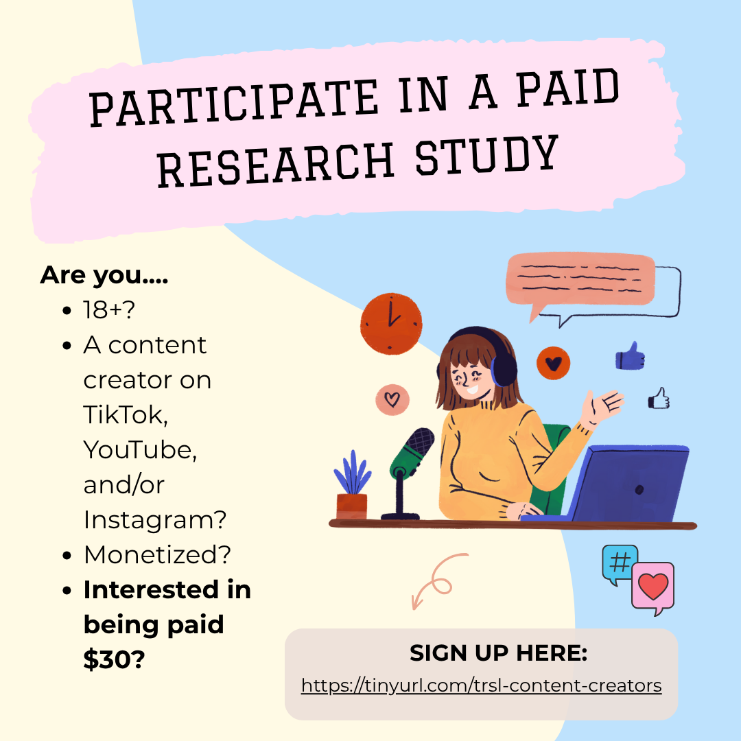 "Flyer for content creators project"